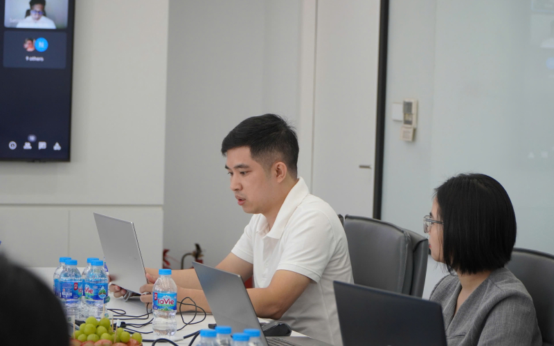 Anh Lưu Quang Tiến trong buổi đánh giá CMMI tại SmartOSC